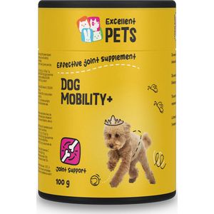 Excellent Dog Mobility Plus – Ter ondersteuning van de pezen, kraakbeen, banden en gewrichten van honden - Geschikt voor de hond - Aanvullend diervoeder - 100 gram