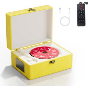 RFWR® Gele CD Speler voor Muziek en Entertainment