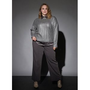 YESTA Taylor Cardigan - Grey/Silver - maat 0(46)