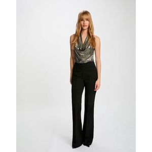 Morgan mouwloze top beige