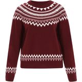 DreiMaster - Maritim - Trui - Donkerrood - Lange Mouw - Ronde Hals