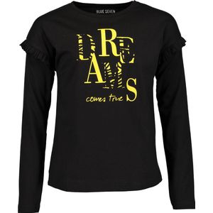 Blue Seven Meisjes T-shirt - zwart - Maat 164