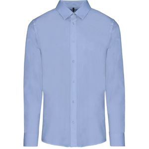 Kariban Herenoverhemd in popeline met lange mouwen K513 - Bright Sky - M