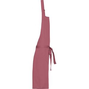 Kariban Katoenen schort met zak K885 - Marsala - One size