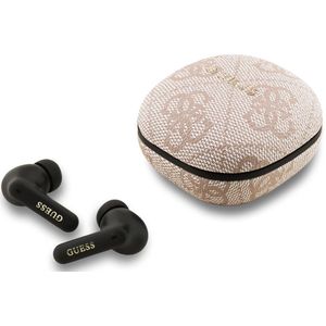 Guess 4G Script Logo ENC TWS Oordopjes – ENC – draadloos – PU‑leer afwerking – Roze