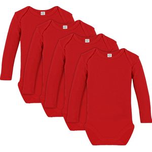 Link Kidswear Unisex Rompertje - Rood - Maat 62/68