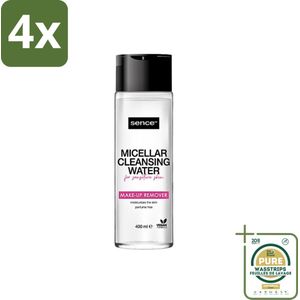 Sence - Gevoelige Huid - Micellair Water - Make-up Remover - 400 ml - Voordeelverpakking - 4 stuks - Gevoelige huid - Droge huid