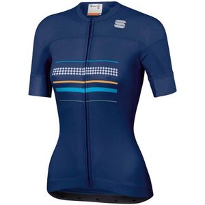 Fietsshirt Sportful Women Diva Short Sleeve Jersey Blue Twilight-S