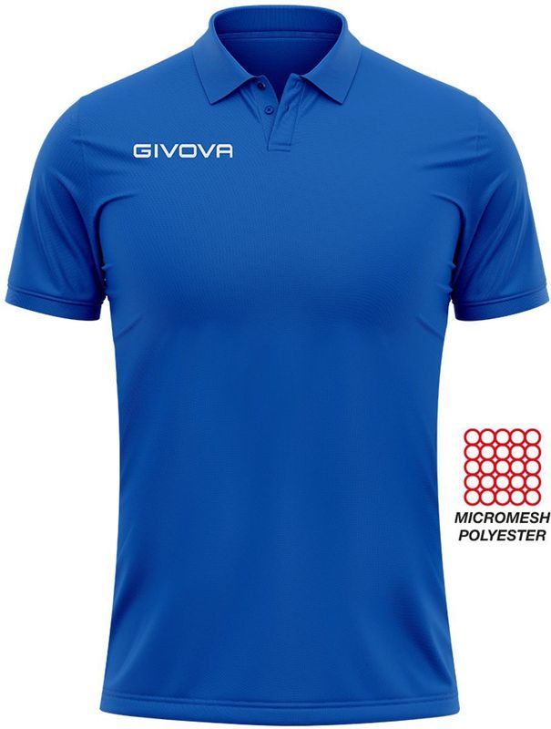 Givova - Pocket - Poloshirt - Blauw - Korte Mouw