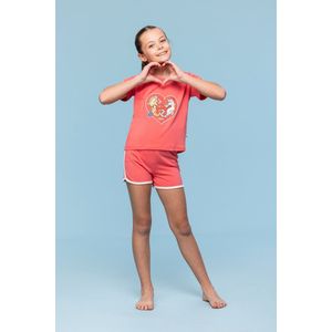 Pyjama meisjes woody uni zeepaardjes hart