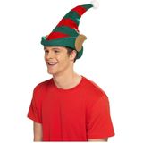 Dressing Up & Costumes | Costumes - Christmas - Elf Hat, Green With Red Stripes
