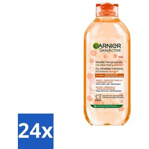 Garnier - SkinActive - Micellair Reinigingswater - Milde Peeling - Alles-in-1 - 400 ml - Voordeelverpakking - 24 stuks