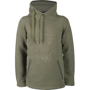 Red Horse - Sweatshirt Cozy - Dark Olive - Maat 140