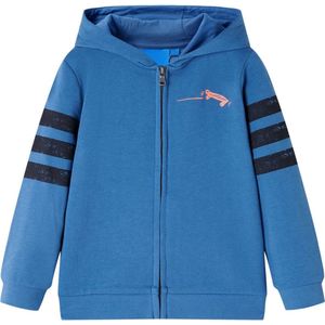 vidaXL - Kindervest - met - capuchon - 104 - blauw