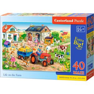 Castorland Vloerpuzzel Life On The Farm 40 Stukjes Maxi