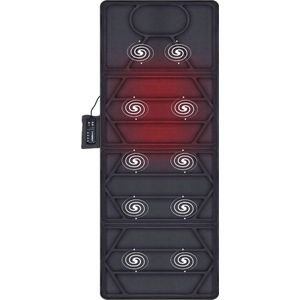 Hoogwaardige Massagemat met Warmte: Elektrisch Massageapparaat voor Volledig Lichaam, 10 Motoren, Trillingsmassagekussen en Dubbele Verwarmingsfunctie