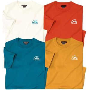 ATLAS FOR MEN - Set van 4 T-shirts Outdoor - Heren - Verkrijgbaar in grote maten - XL