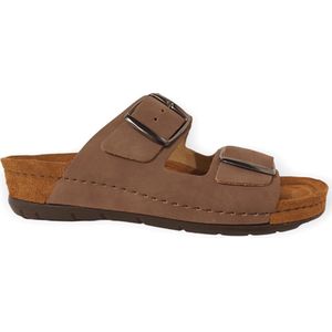 Rohde Slipper 5856 Ginger Nubuck Zacht Voetbed Mokka