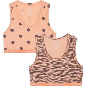 Girls Croptop 2 Pack - Tiger Dots - Claesen's®