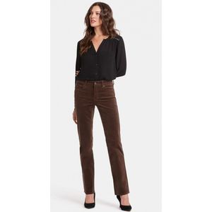 Marilyn Straight Corduroy Broek Bruin