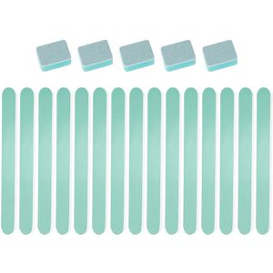 Dubbelzijdige Nagelvijlen en Sponsnagelpolijststiften - Set van 15 - Multifunctioneel - Meerkleurig