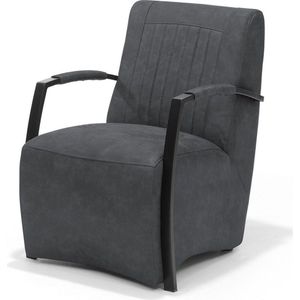 Fauteuil Oliver Microvezel Zwart