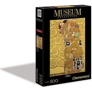 Legpuzzel - 500 stukjes - Klimt, De Omhelzing - Clementoni puzzel