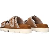 Mou - Bruine Sandalen - Suède - Dames