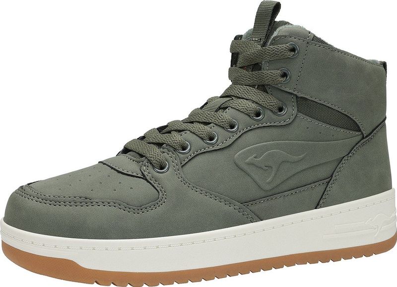 KangaROOS - K-top Power Mid - Sneakers - Legergroen - Dames