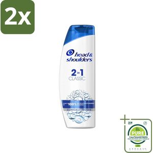 Head & Shoulders - 2in1 Anti-Roos Shampoo & Conditioner - Classic - 270 ml - Voordeelverpakking - 2 stuks - Roos shampoo - Anti roos shampoo