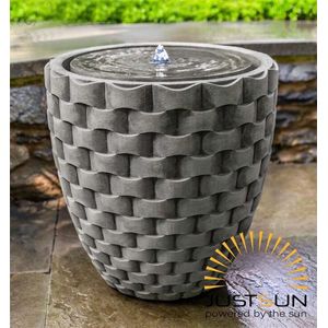 stonE'lite - Fontein rond met solar l33b33h57 cm Stone-Lite