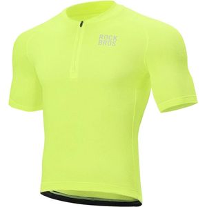 Heren Fietsshirt Korte Mouwen Zomer Sneldrogend Ademend MTB Shirt 1/4 Zip voor Fietsen, Hardlopen en Wandelen S-XXL