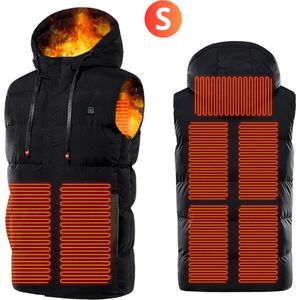 Nivard Verwarmde Bodywarmer - Heated Vest - Elektrische Bodywarmer - Extra Warm - Water Afstotend - Oplaadbaar - Heren - Maat S - Zwart