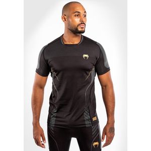 Venum Athletics Dry Tech T-shirt Zwart Goud - XXL