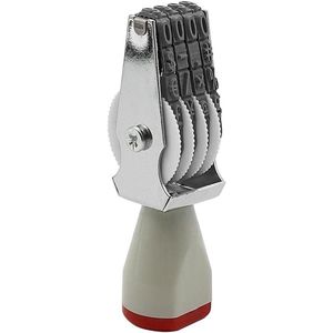 Datumstempel rollende wielstempel verstelbaar plastic nummerstempel multifunctionele doe-het-zelf rubberen plakboekrol briefpapier kantoor bedrijf met nummerrolstempels