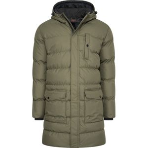 Cappuccino Italia - Hooded Winter Jacket - Heren Jas - Groen