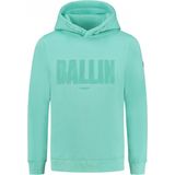 Ballin Amsterdam - Jongens Slim fit Sweaters Hoodie LS - Dark Mint - Maat 16