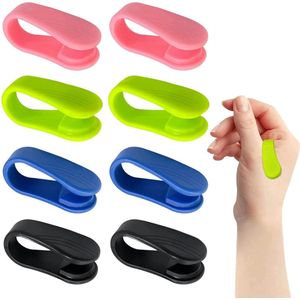 Acupressuur Clips - Pak van 8 Draagbare Acupressuur Apparaten voor Migraine Verlichting, Spanning, Angst, Stress en Pijn - Groen, Zwart, Blauw, Roze