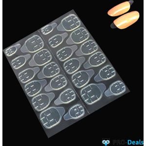 PRO-Deals - 240 x Dubbelzijdige Nagelstickers (10 vellen) - Plakkers voor Nepnagels - Kunstnagels - Makkelijk & Snel voor Plaknagels!