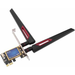 PCIe WiFi Kaart Dual-band 1200 Mbps Bluetooth 4.0 Draadloze Netwerkadapterkaart met 10 dBi Dubbele Antenne - Windows 7 8 10 .