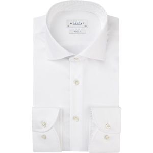 Profuomo - Overhemd - Wit - Two Ply Twill - Regular Fit