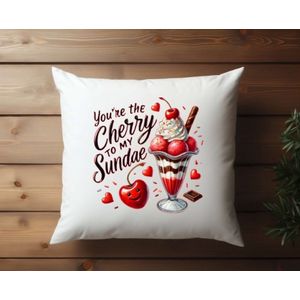 Sierkussen - bank kussen - bedrukte kussen - binnen kussen - superzacht - decoratie kussen - liefde – cherry