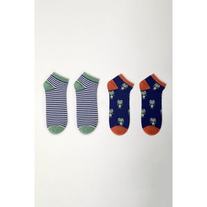 Woody - kinder sneaker-sokken assortiment - Doos met 6 paar - assorti - Maat 27/30