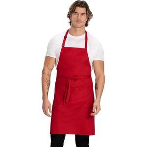 Verstelbaar schort - Rood - Color by Chef Works