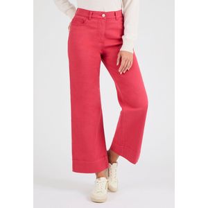 Damart - Broek met wijde pijpen 7/8e - Dames - Rood - 38