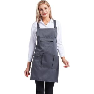 Ibenzoa® Multifunctionele Verstelbare Schort van Katoen met Diverse Zakken - Geschikt voor Verschillende Doeleinden