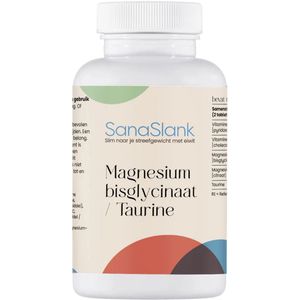 SanaSlank Magnesium Bisglycinaat/ Taurine