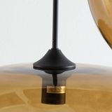 Light & Living Hanglamp Mayson - Bruin Glas - Ø40cm - 3L - Modern - Hanglampen Eetkamer, Slaapkamer, Woonkamer