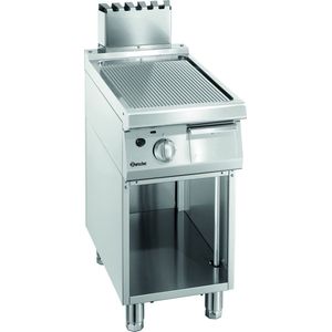 Grillplaat | Gas | 70cm diep | 40cm breed | geribbeld | Bartscher | 2855071