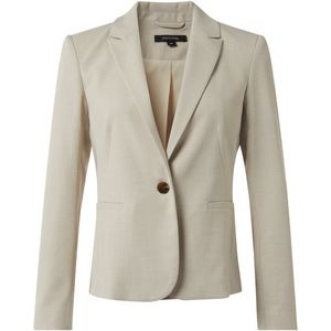 Blazer - Mélange - Licht Gevoerd - Lange Mouw - Normale Pasvorm